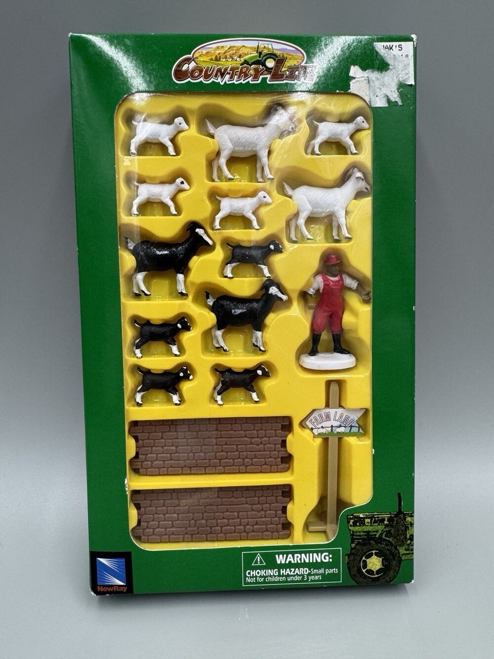 New Ray Country Life RANCHER SET W/ Goats & Accessories